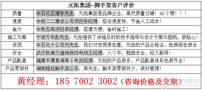 盤扣腳手架怎么核算，2016最新!