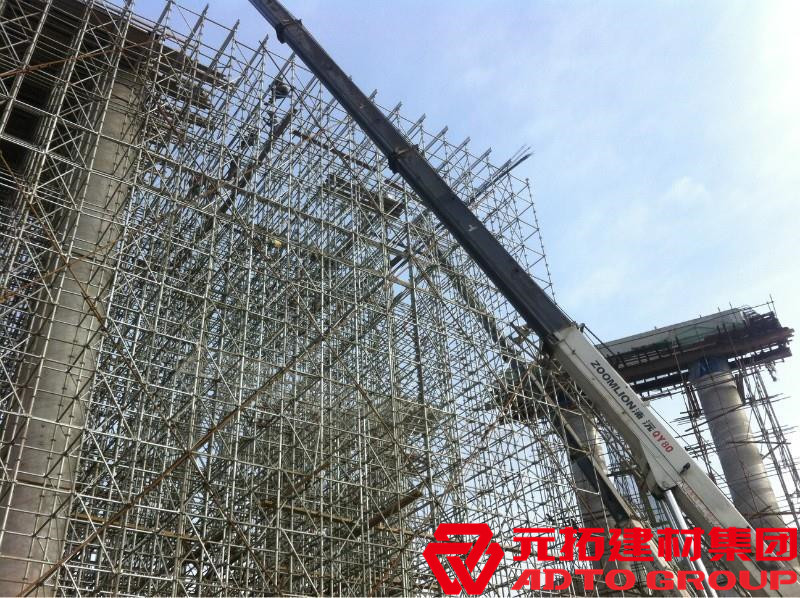 盤扣腳手架是什么材料，盤扣架多少米一噸？
